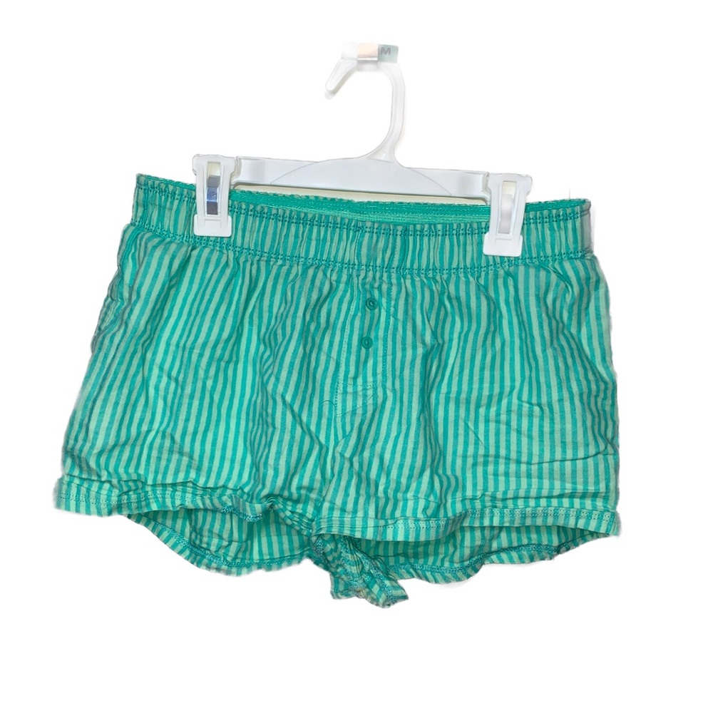 COLSIE Cyan Striped Pajama Shorts
